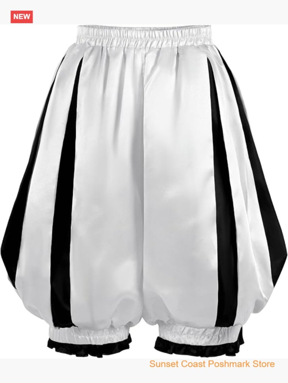 Victorian Clown Bloomers Pantaloon Balloon Shorts Satin Costume Cosplay